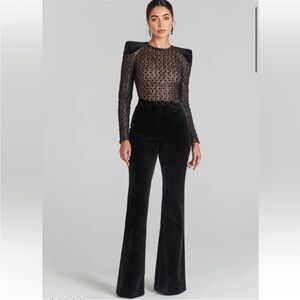 Nadine Merabi Amanda Black Jumpsuit